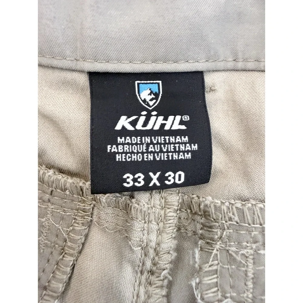 Kuhl Resistor Lite Chino Pants Men's 33x30 (fits 33x28) Khaki Stretch - Picture 5 of 7